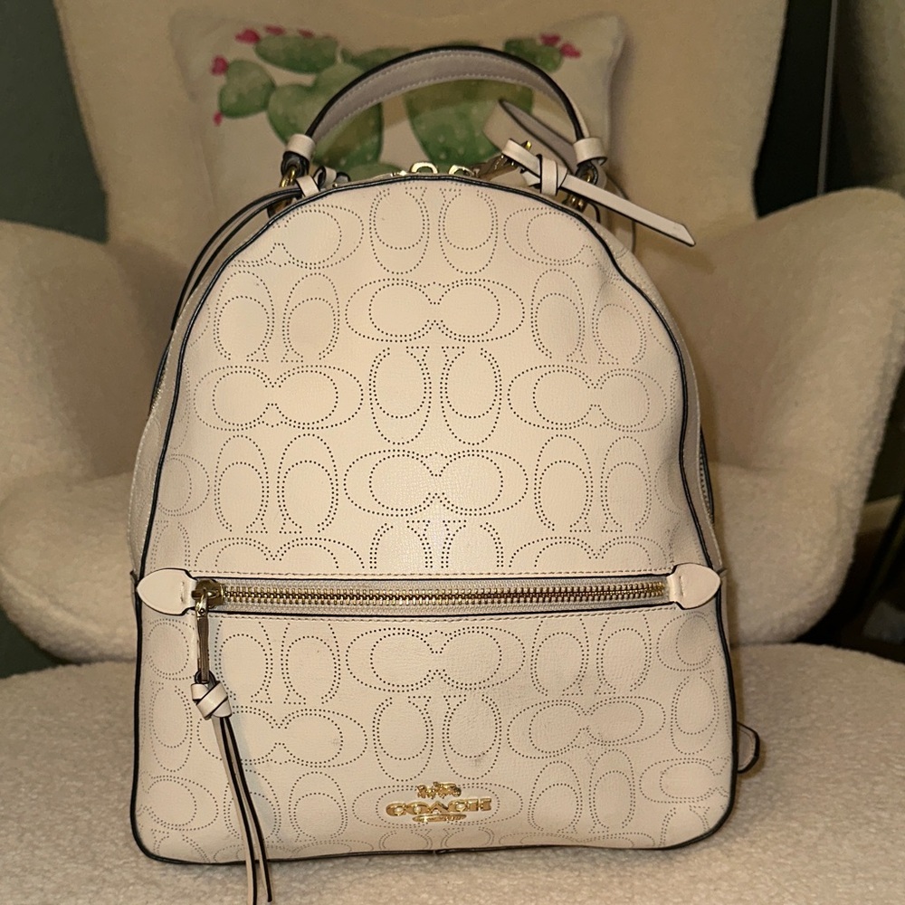 Coach Off-White Signature Backpack